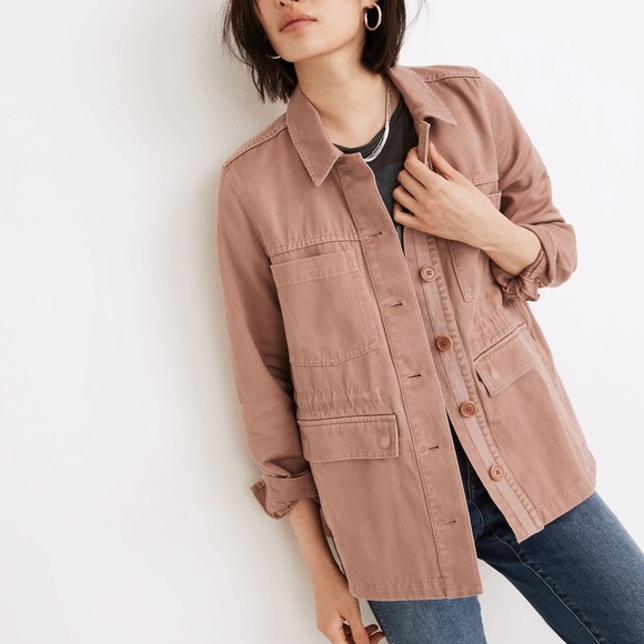 Madewell Jackets & Blazers - Madewell (Re)sourced BioFibre™ Chore Jacket in Faded Mauve XL